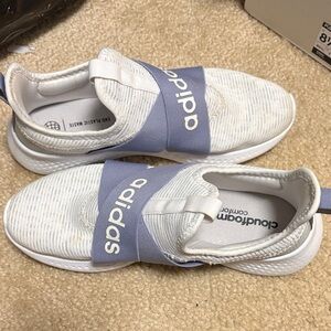 Adidas White and Purple Sneakers